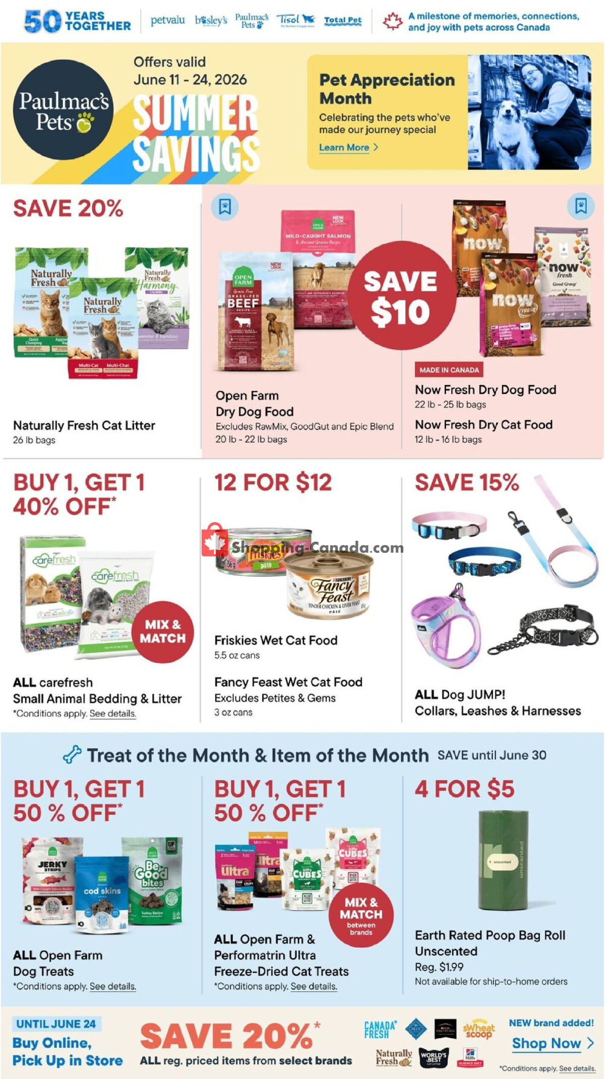 Paulmac's Pets flyer from Thursday June 11, 2026 to Wednesday June 24, 2026 - page 1