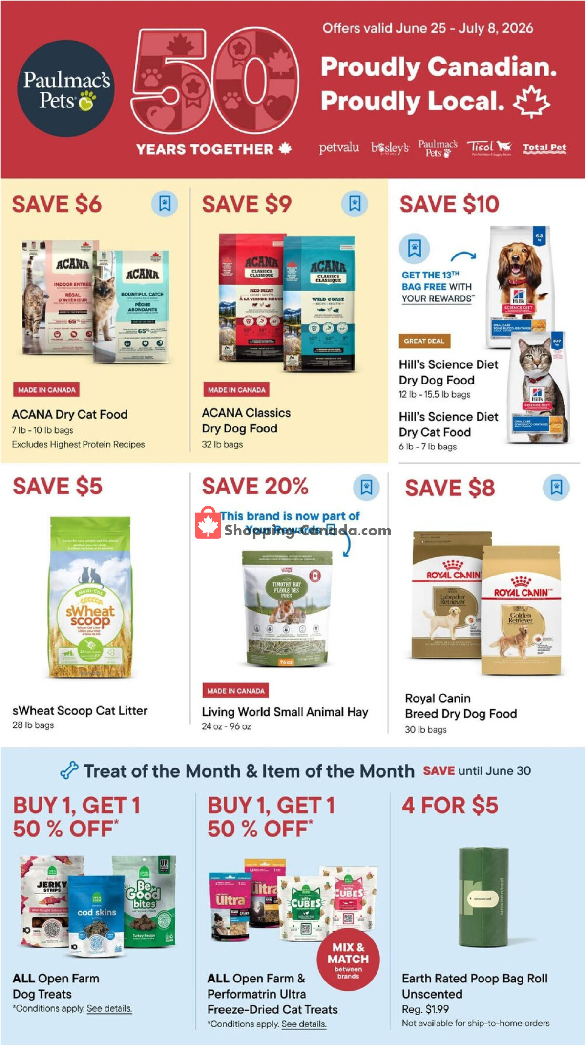 Paulmac's Pets flyer from Thursday June 25, 2026 to Wednesday July 8, 2026 - page 1