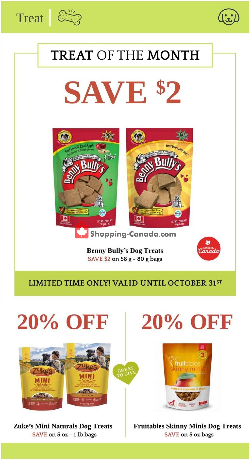 Paulmac's Pets flyer from Monday October 12, 2020 to Saturday October 31, 2020 - page 2