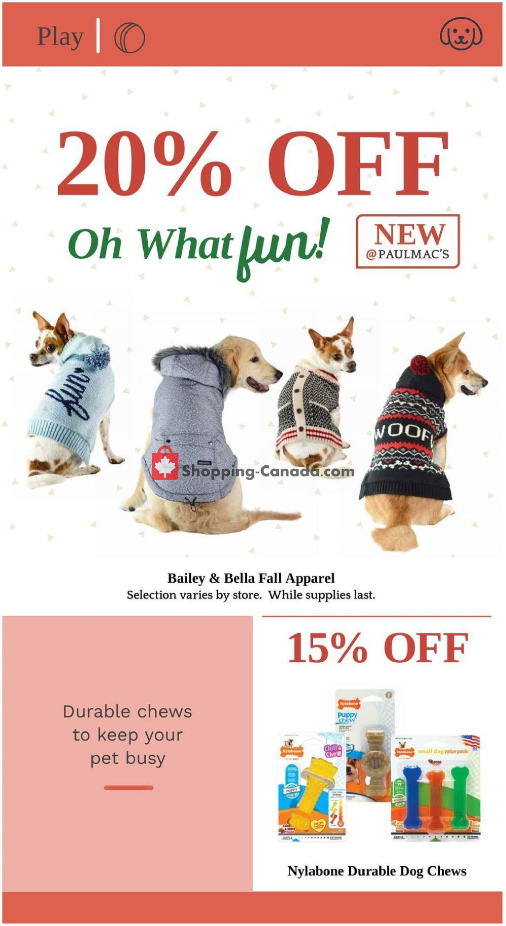 Paulmac's Pets flyer from Monday October 12, 2020 to Saturday October 31, 2020 - page 8