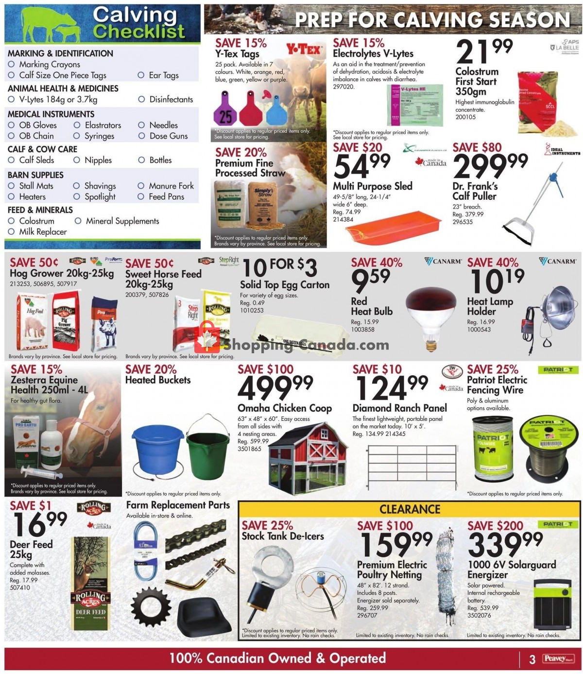 Peavey Mart Canada, flyer (Amazing Savings) January 7 January 13