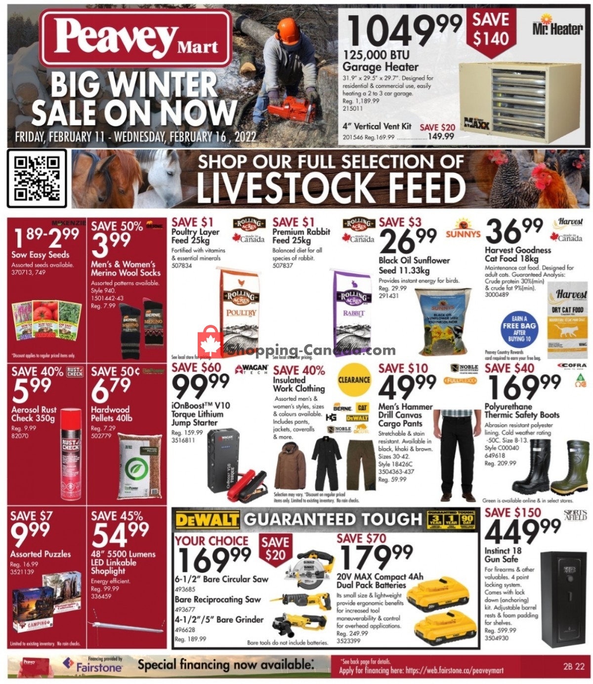 Peavey Mart Canada, flyer (Big Winter Sale) February 11 February