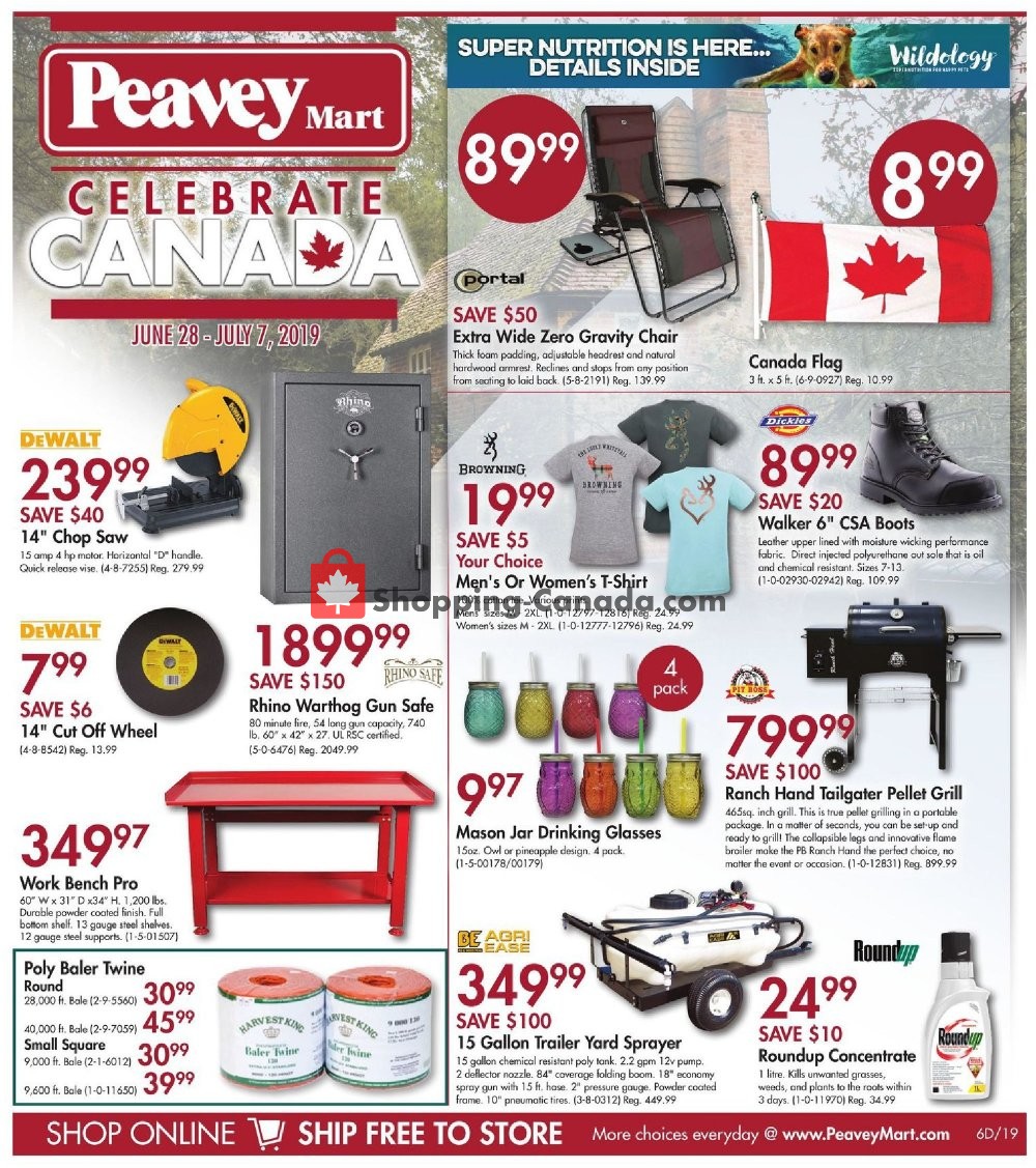 Peavey Mart flyer from Friday June 28, 2019 to Sunday July 7, 2019 - page 1
