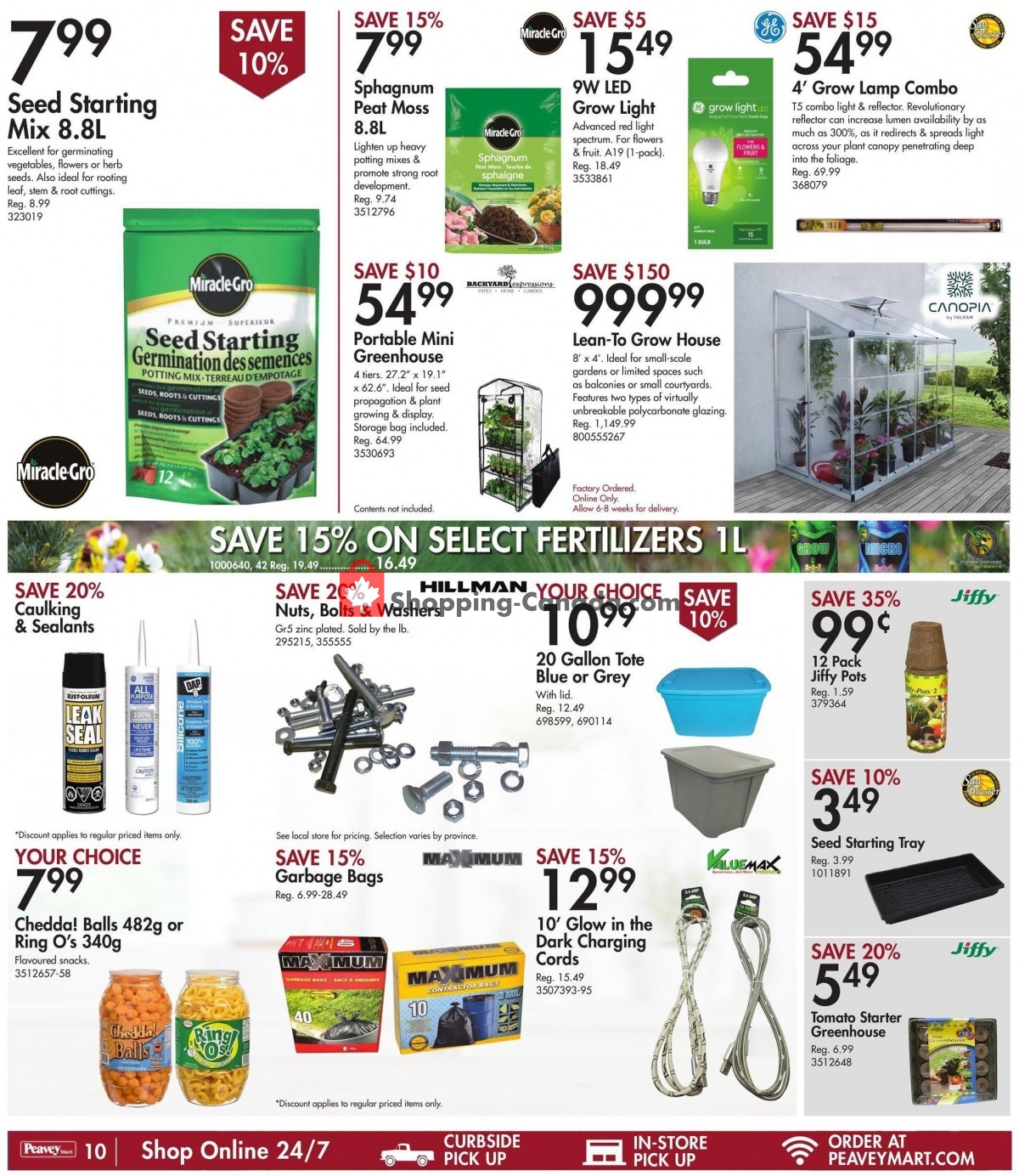 Peavey Mart Canada, flyer (Feed N' Seed Event) January 6 January