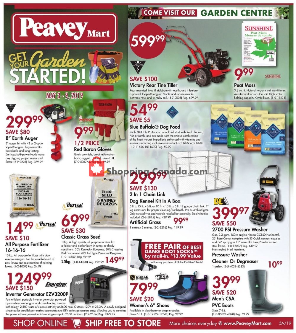 Peavey Mart flyer from Friday May 3, 2019 to Thursday May 9, 2019 - page 1