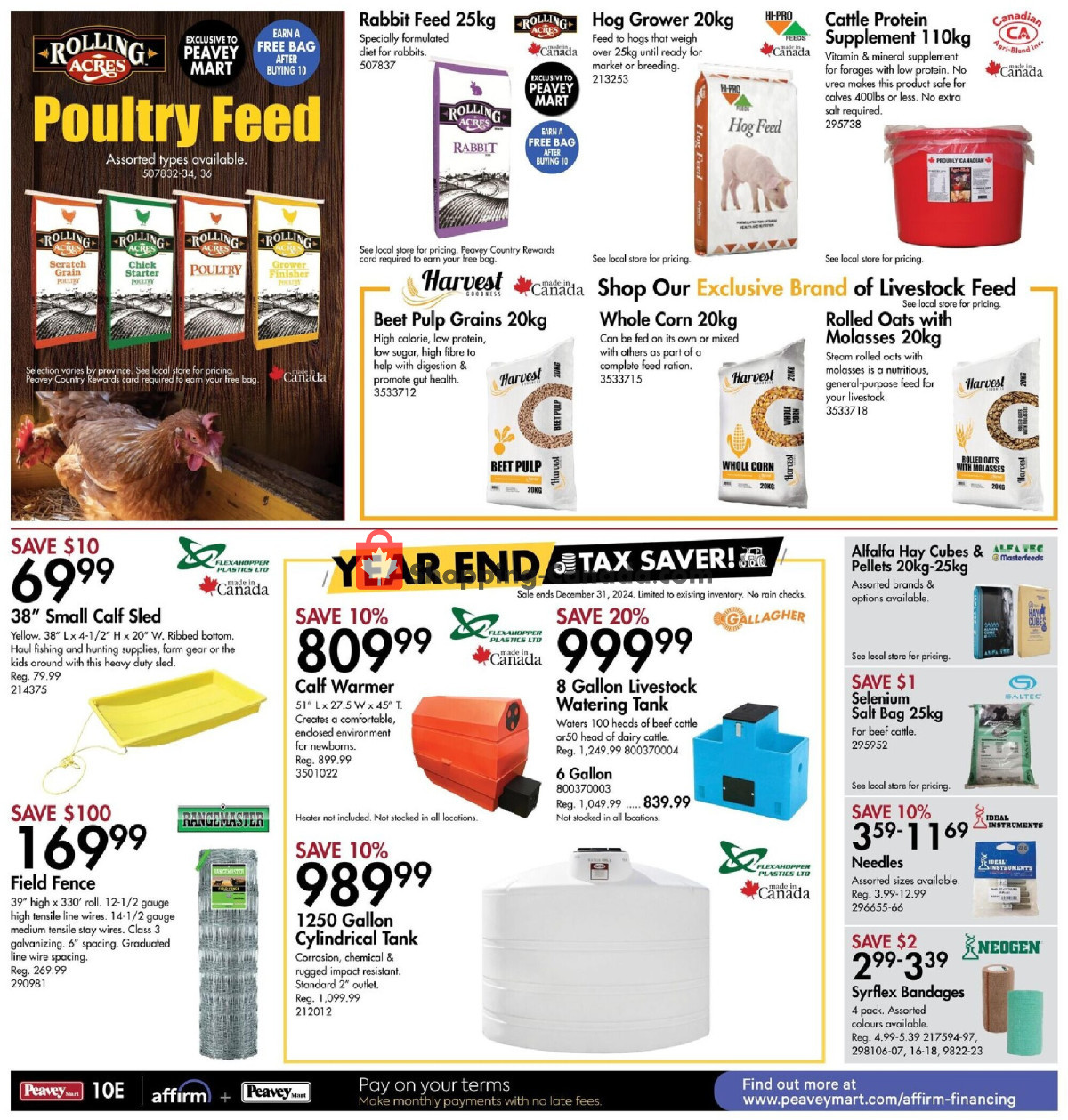 Peavey Mart flyer from Friday December 6, 2024 to Thursday December 12, 2024 - page 14