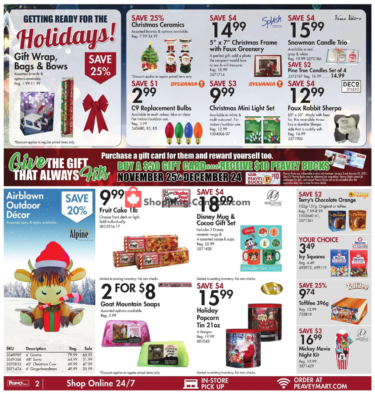 Peavey Mart flyer from Friday December 6, 2024 to Thursday December 12, 2024 - page 3
