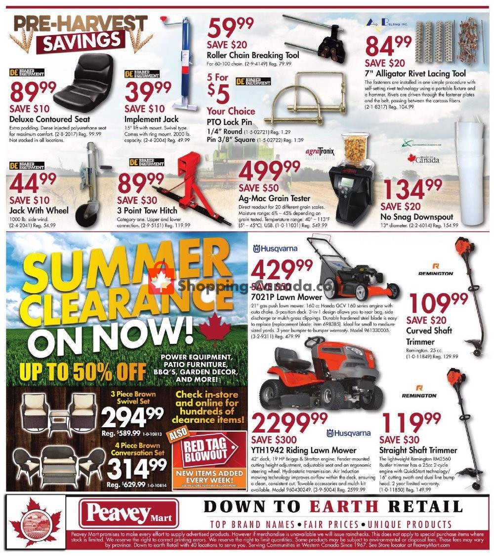 Peavey Mart flyer from Friday August 9, 2019 to Sunday August 18, 2019 - page 12