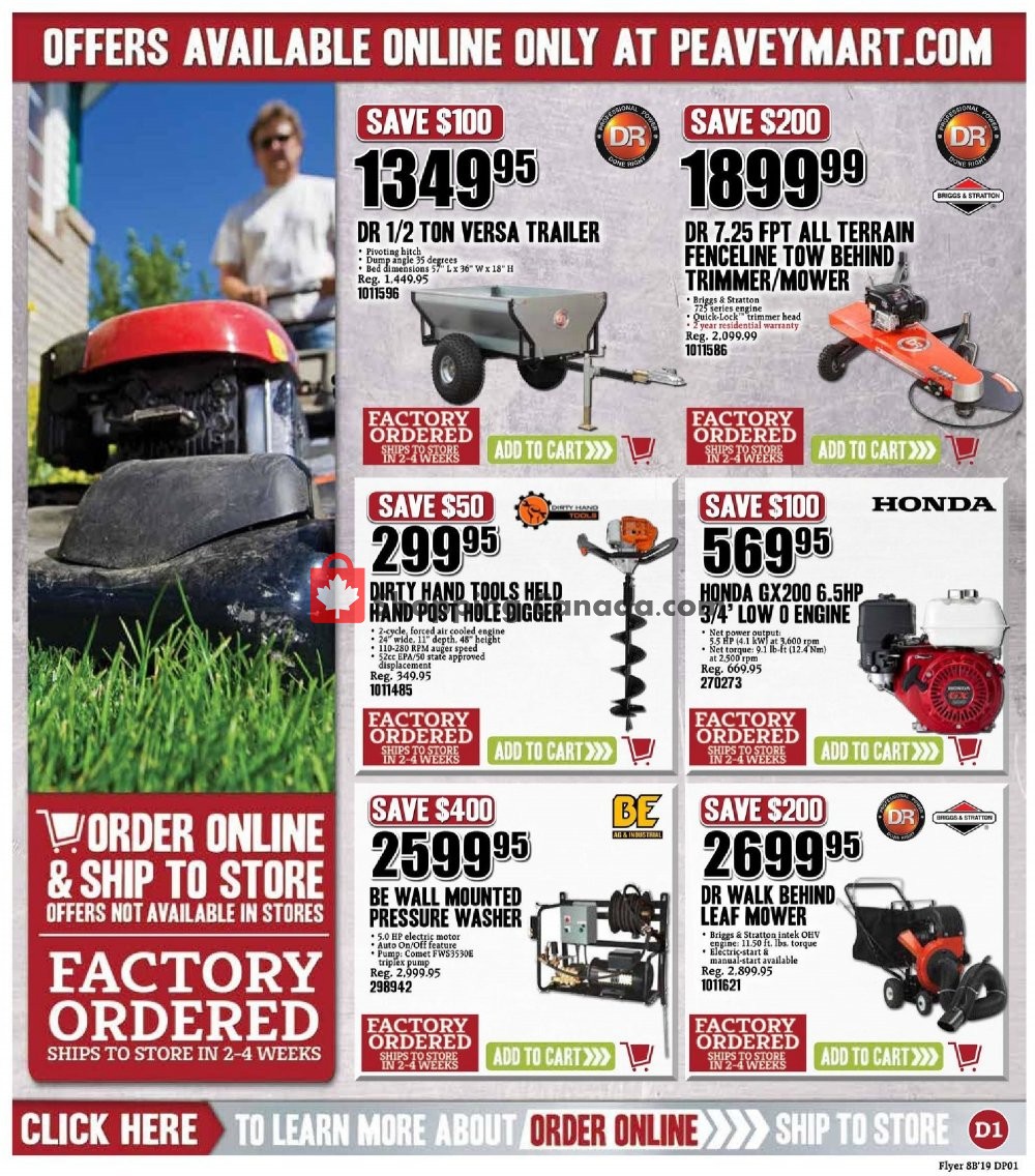 Peavey Mart flyer from Friday August 9, 2019 to Sunday August 18, 2019 - page 13