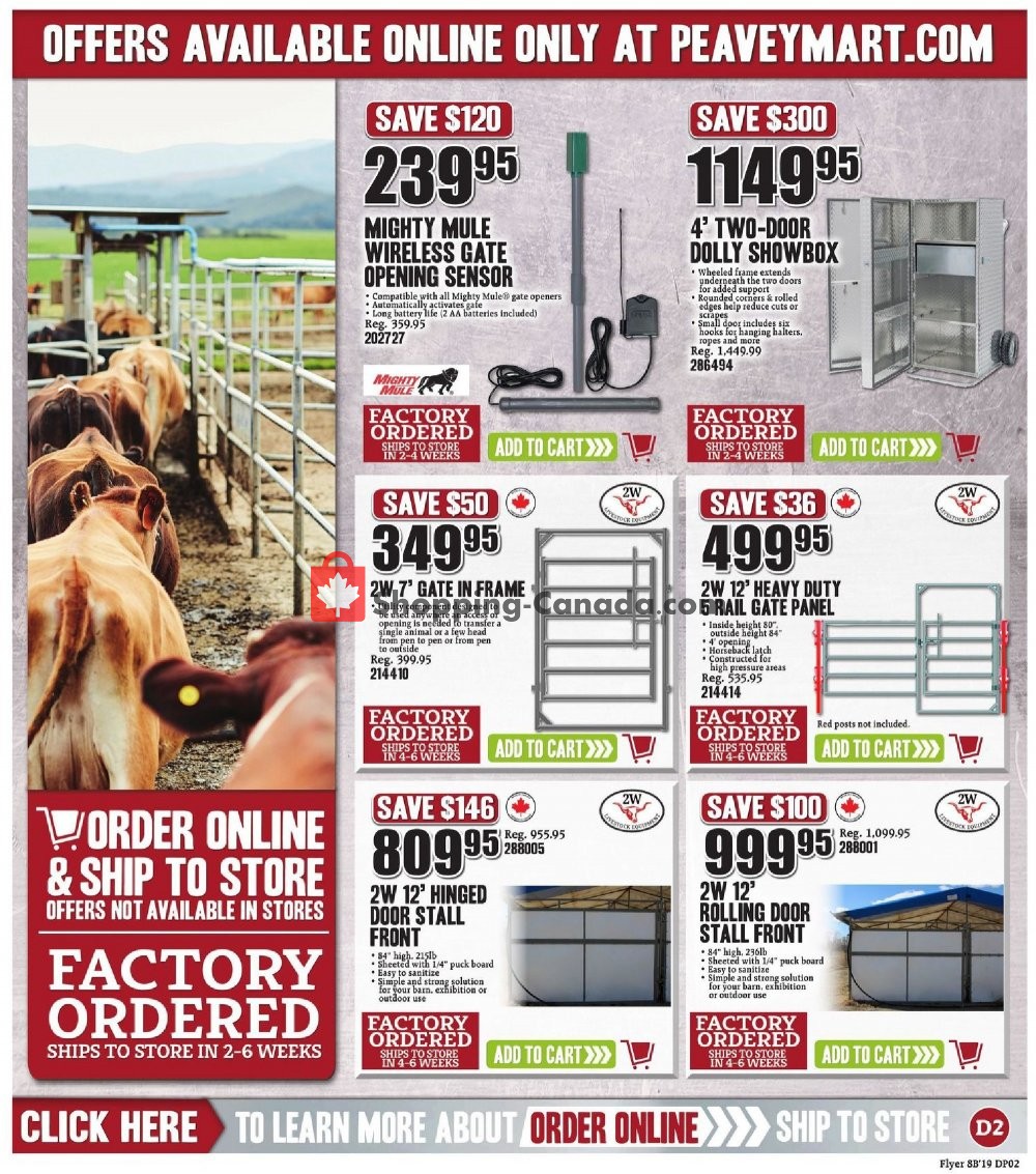 Peavey Mart flyer from Friday August 9, 2019 to Sunday August 18, 2019 - page 14