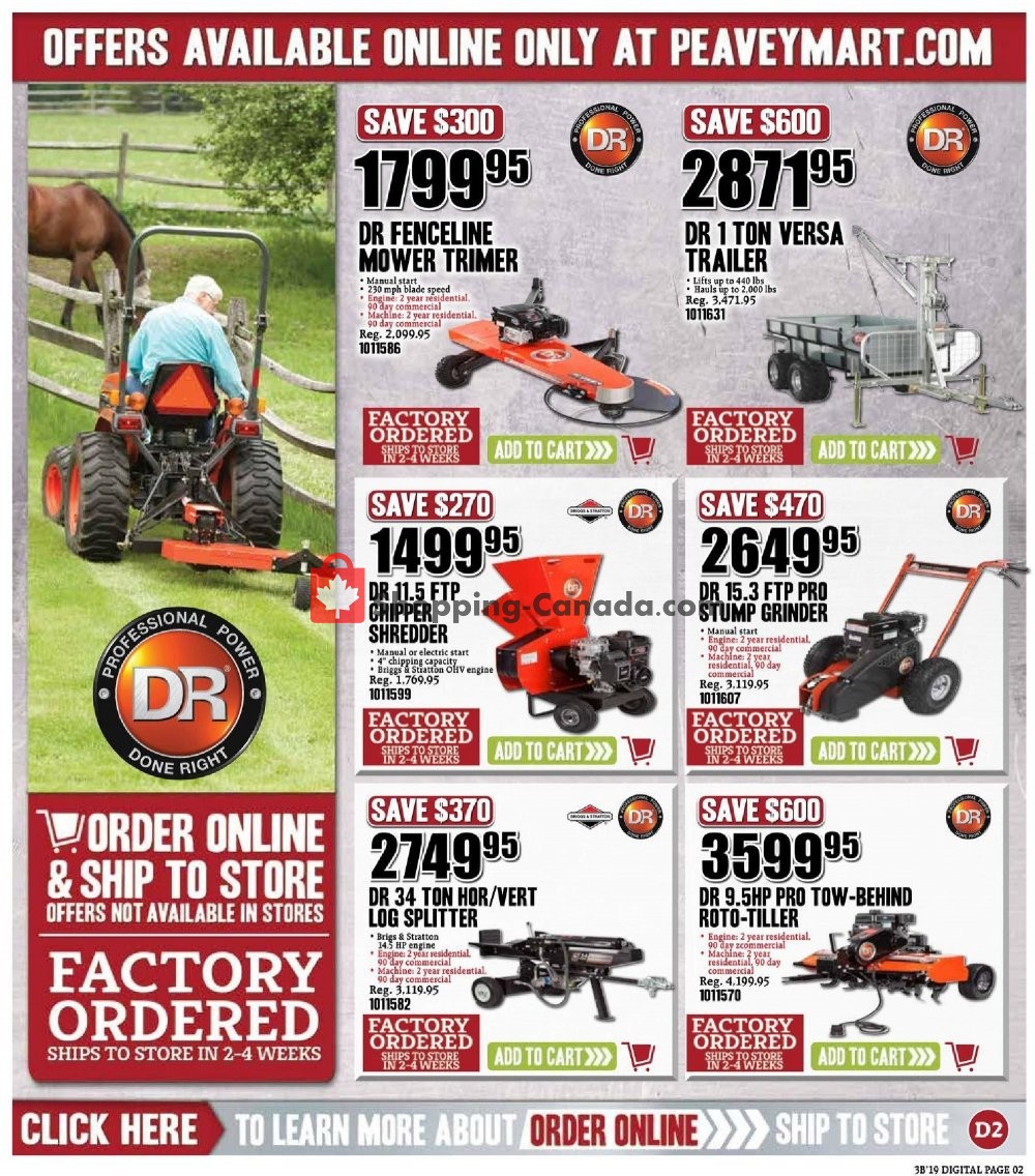 Peavey Mart flyer from Friday March 8, 2019 to Sunday March 17, 2019 - page 10