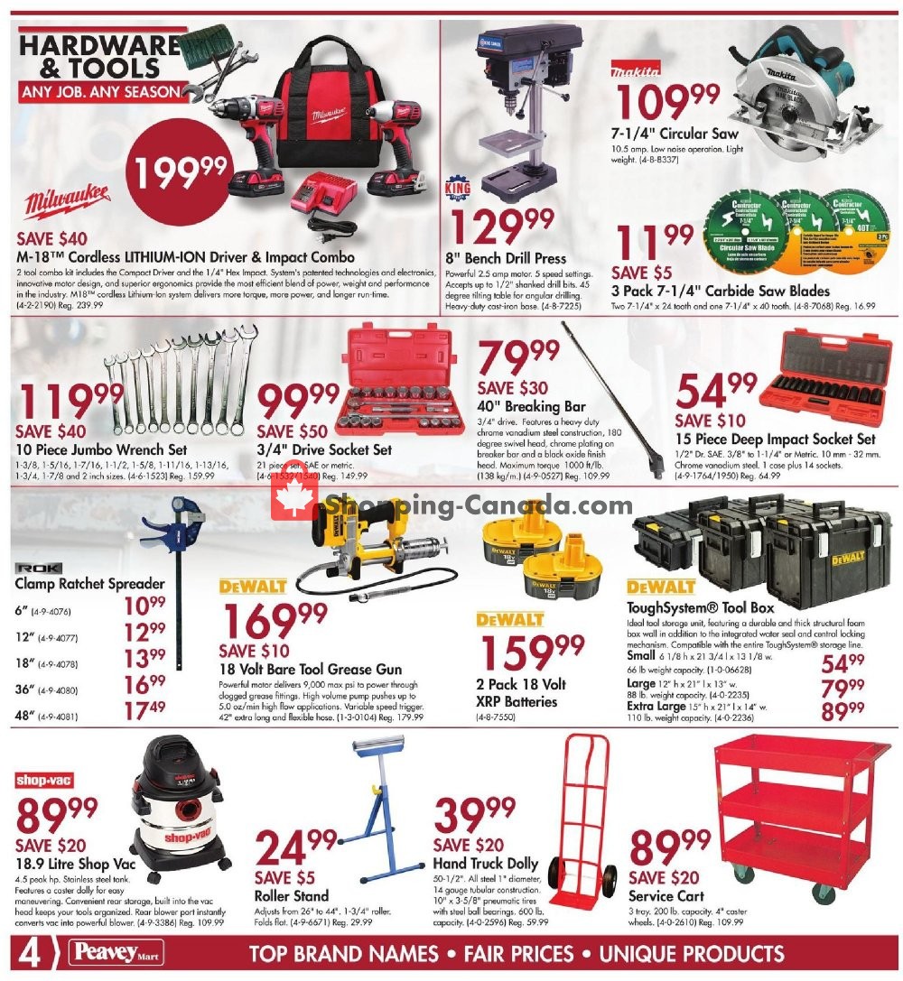 Peavey Mart flyer from Friday March 8, 2019 to Sunday March 17, 2019 - page 4