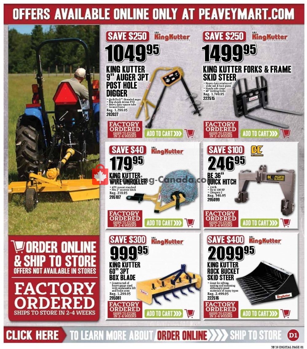 Peavey Mart flyer from Friday March 8, 2019 to Sunday March 17, 2019 - page 9