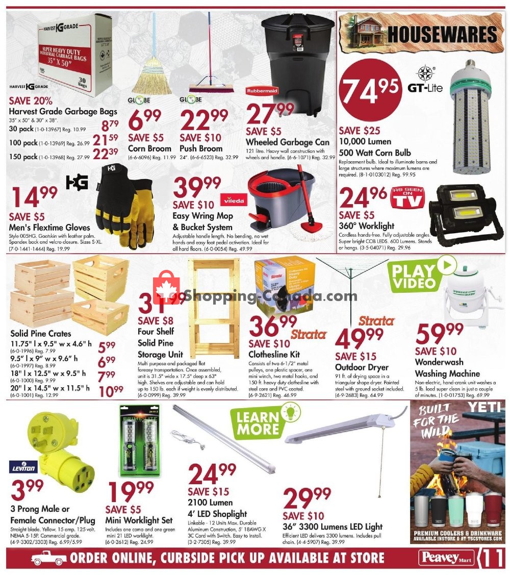 Peavey Mart Canada, flyer (Grow A Vegetable Garden This Spring) May