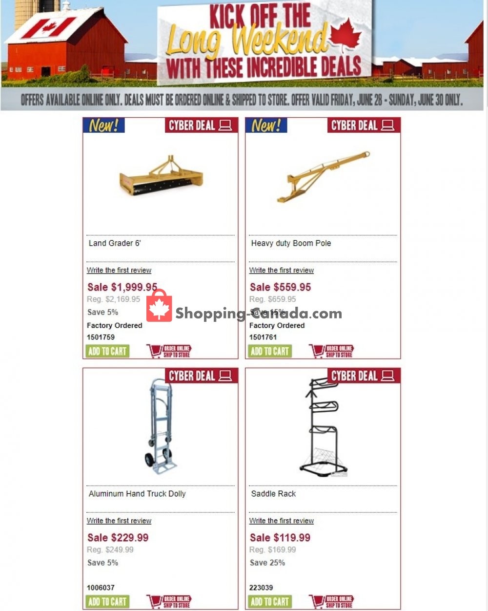 Peavey Mart flyer from Friday June 28, 2019 to Sunday June 30, 2019 - page 1