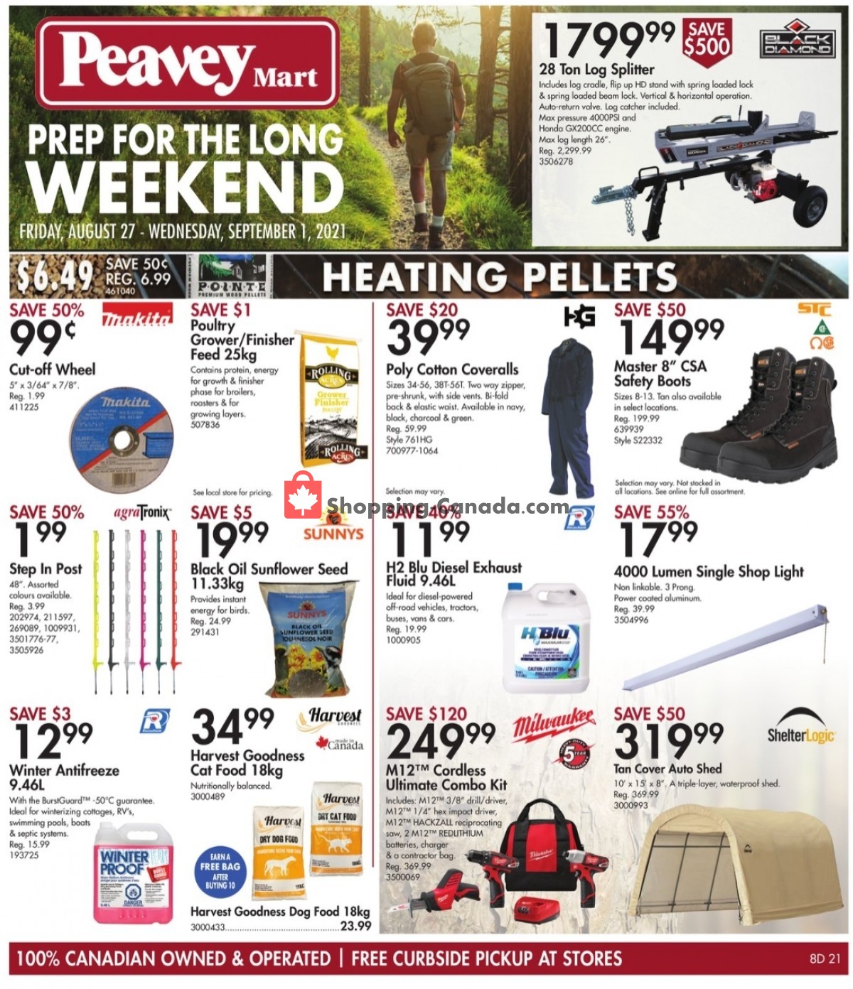 Peavey Mart Canada, flyer (Prep For The Long Weekend) August 27