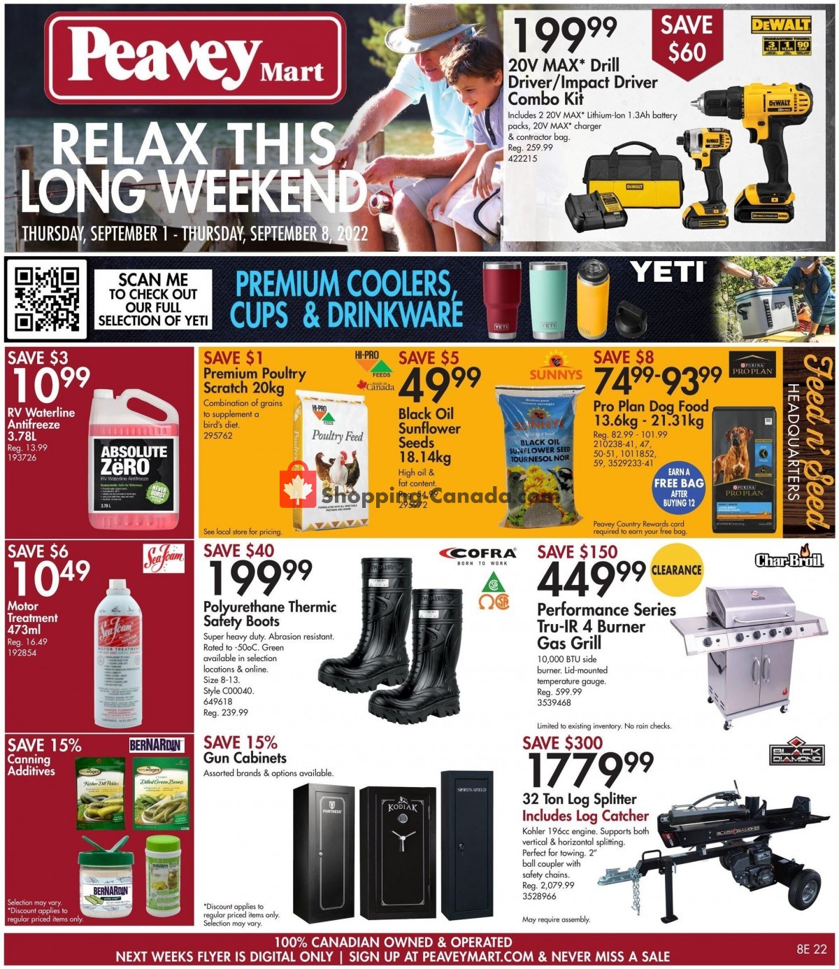 Peavey Mart Canada, flyer (Relax This Long Weekend) September 1
