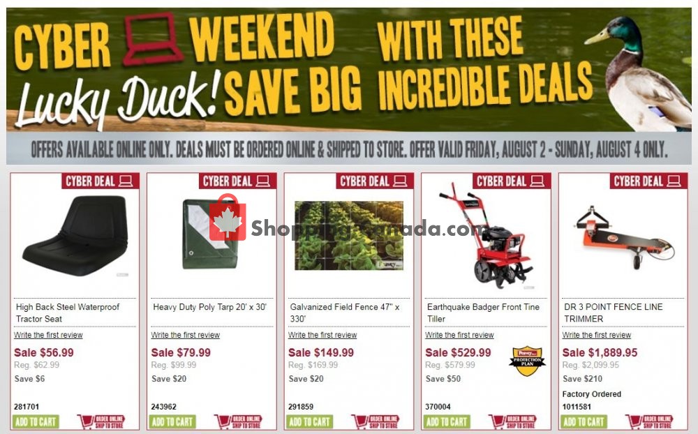 Peavey Mart flyer from Friday August 2, 2019 to Sunday August 4, 2019 - page 1