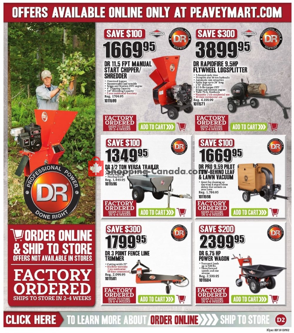 Peavey Mart flyer from Friday September 13, 2019 to Sunday September 22, 2019 - page 18