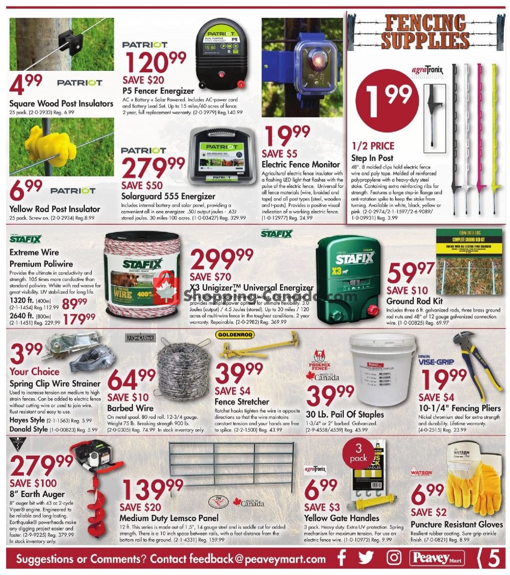 Peavey Mart flyer from Friday September 13, 2019 to Sunday September 22, 2019 - page 5