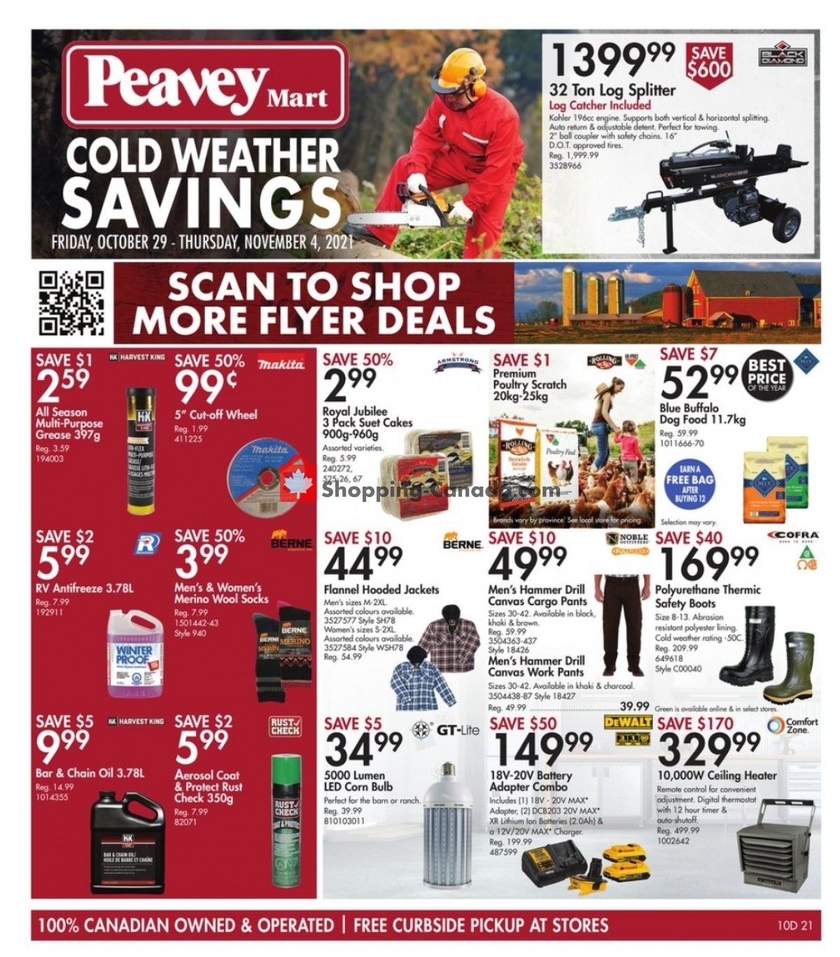 Peavey Mart Canada, flyer (Special Offer) October 29 November 4