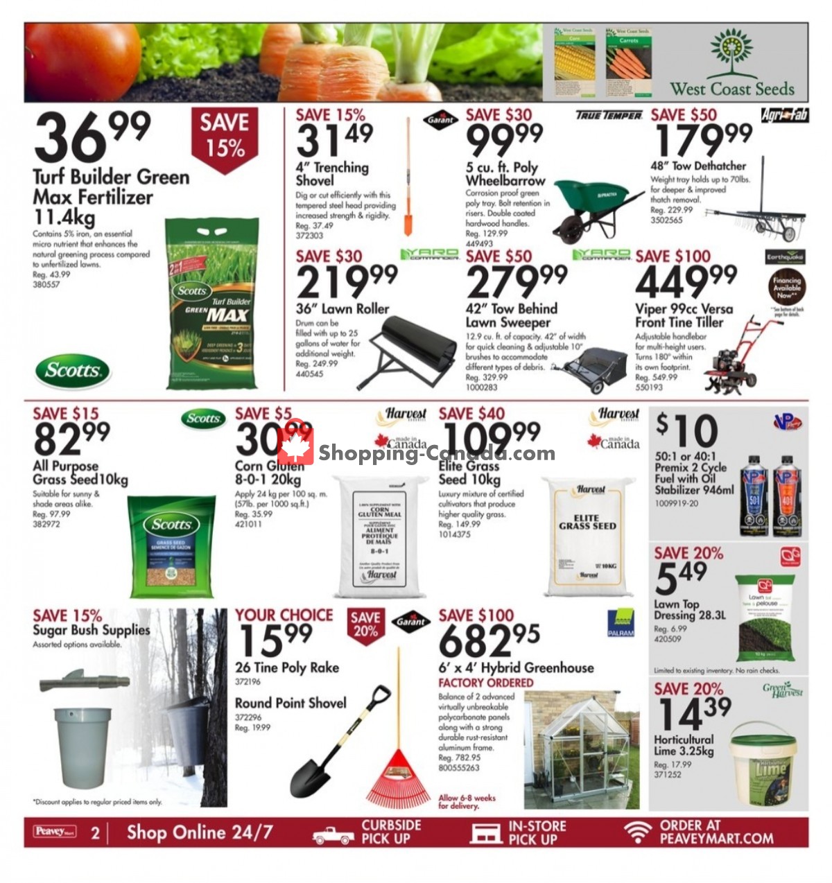 Peavey Mart Canada, flyer (Start Planning Your Garden) March 17