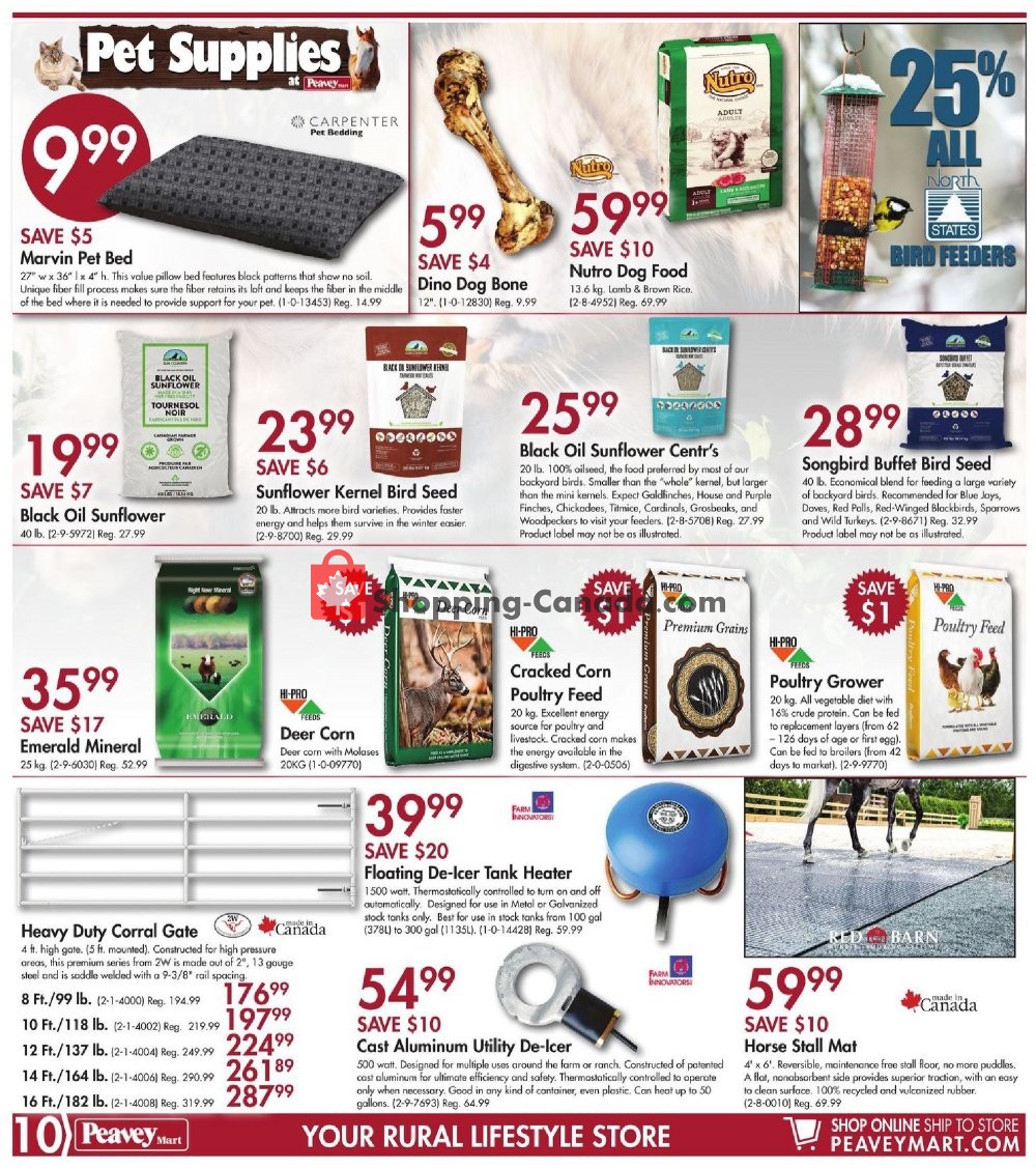 Peavey Mart flyer from Friday November 8, 2019 to Sunday November 17, 2019 - page 10