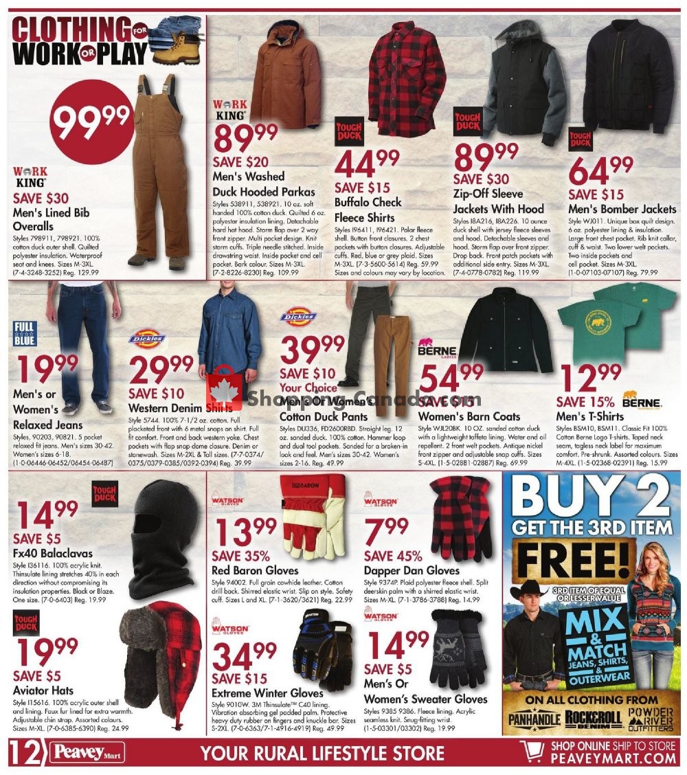 Peavey Mart flyer from Friday November 8, 2019 to Sunday November 17, 2019 - page 12
