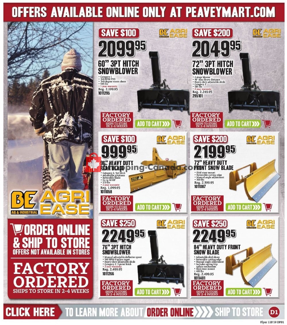Peavey Mart flyer from Friday November 8, 2019 to Sunday November 17, 2019 - page 21