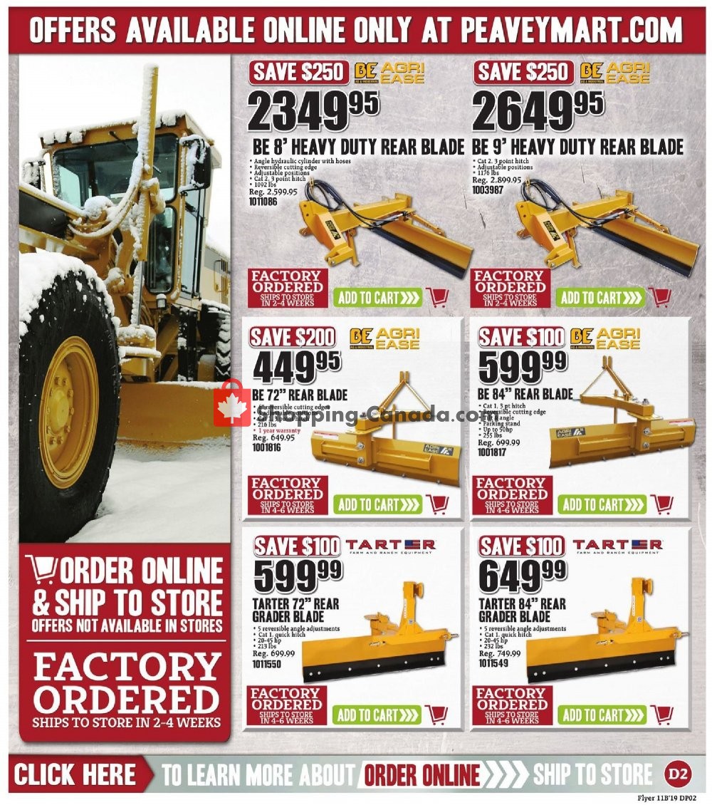 Peavey Mart flyer from Friday November 8, 2019 to Sunday November 17, 2019 - page 22