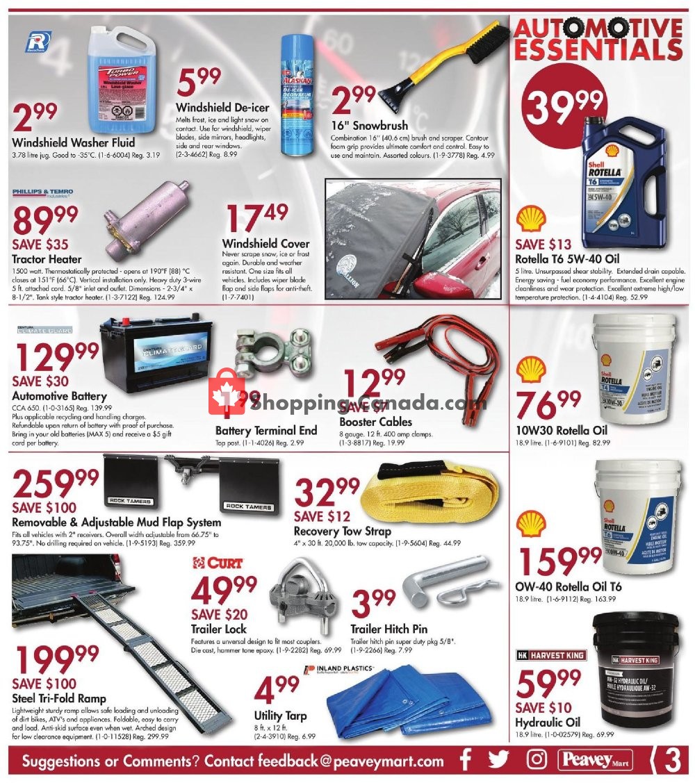 Peavey Mart flyer from Friday November 8, 2019 to Sunday November 17, 2019 - page 3