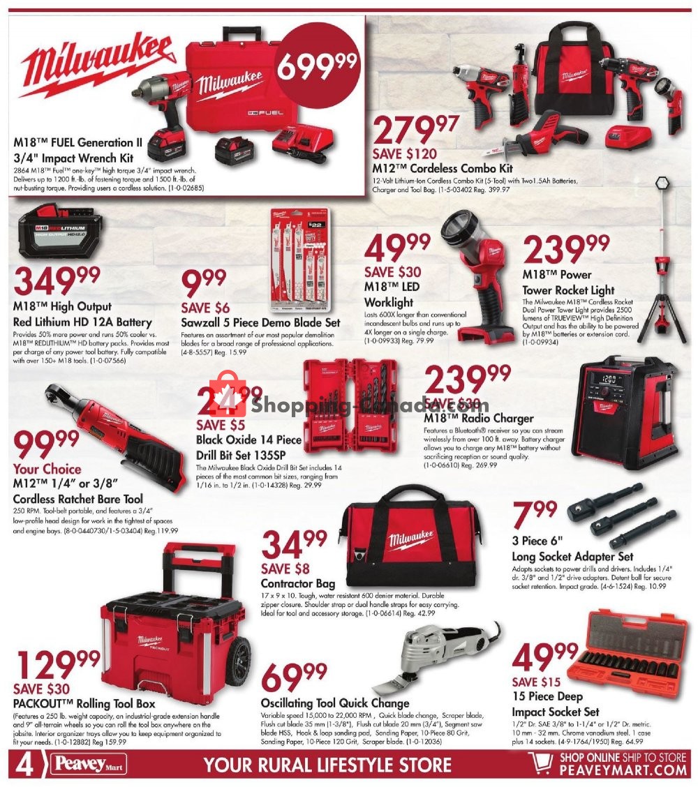 Peavey Mart flyer from Friday November 8, 2019 to Sunday November 17, 2019 - page 4