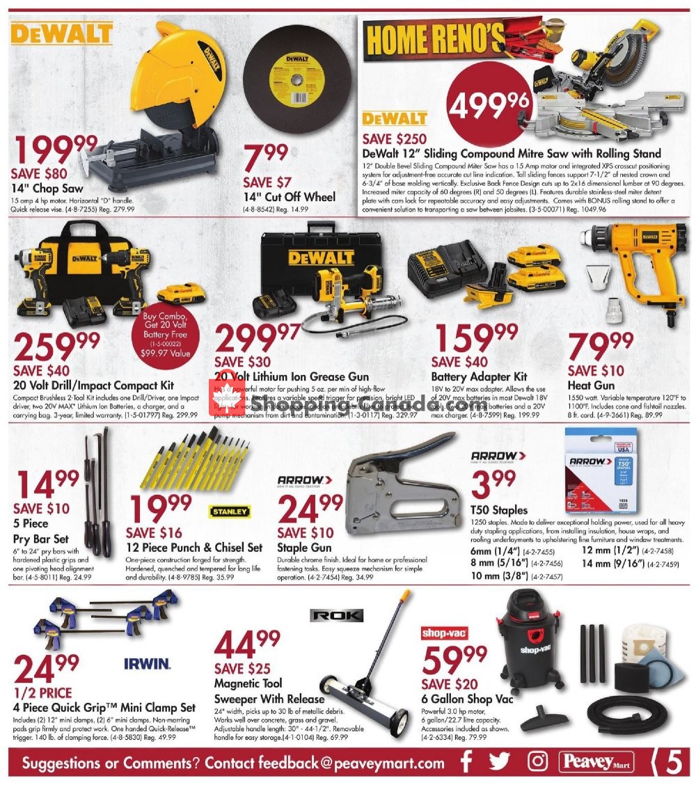 Peavey Mart flyer from Friday November 8, 2019 to Sunday November 17, 2019 - page 5