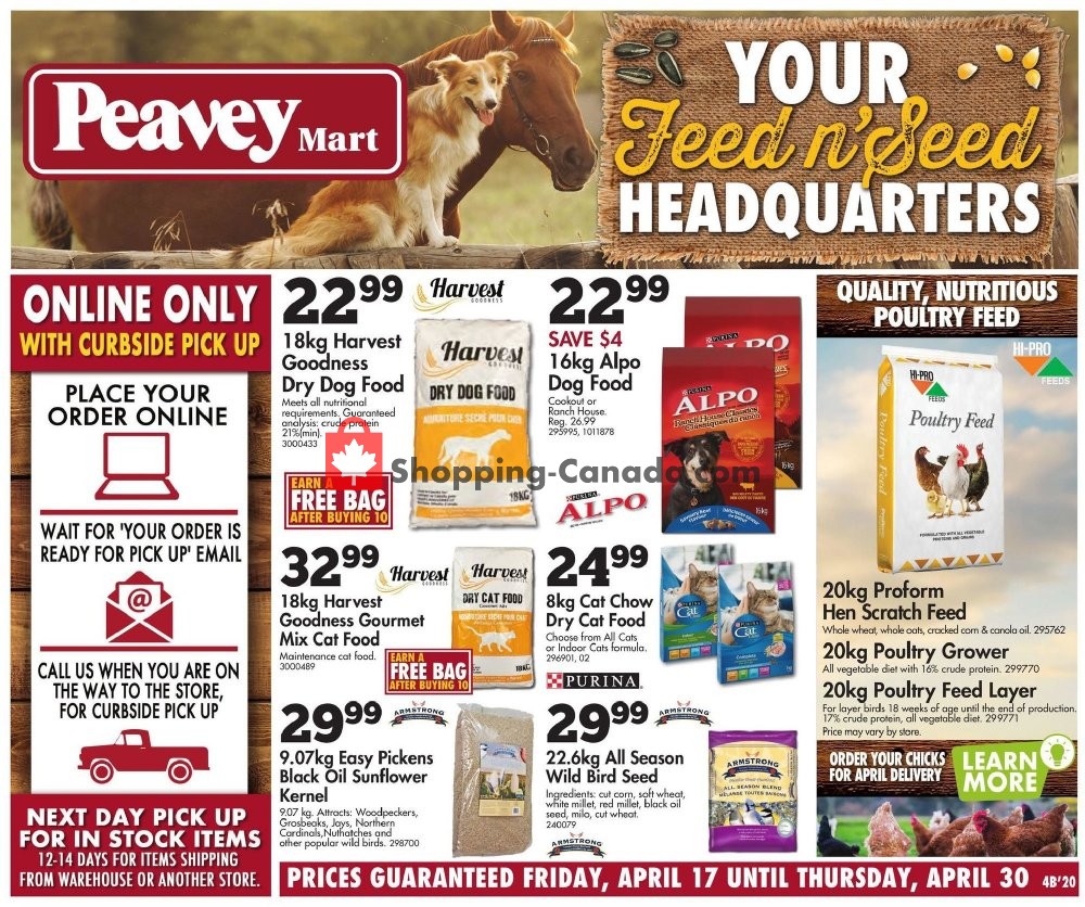 Peavey Mart Canada, flyer (Your Feed N Seed Headquarters) April 17