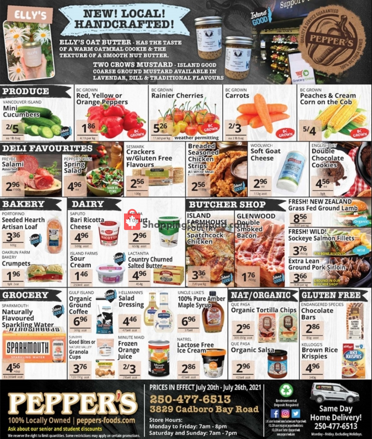 Pepper's Foods flyer from Tuesday July 20, 2021 to Monday July 26, 2021 - page 1