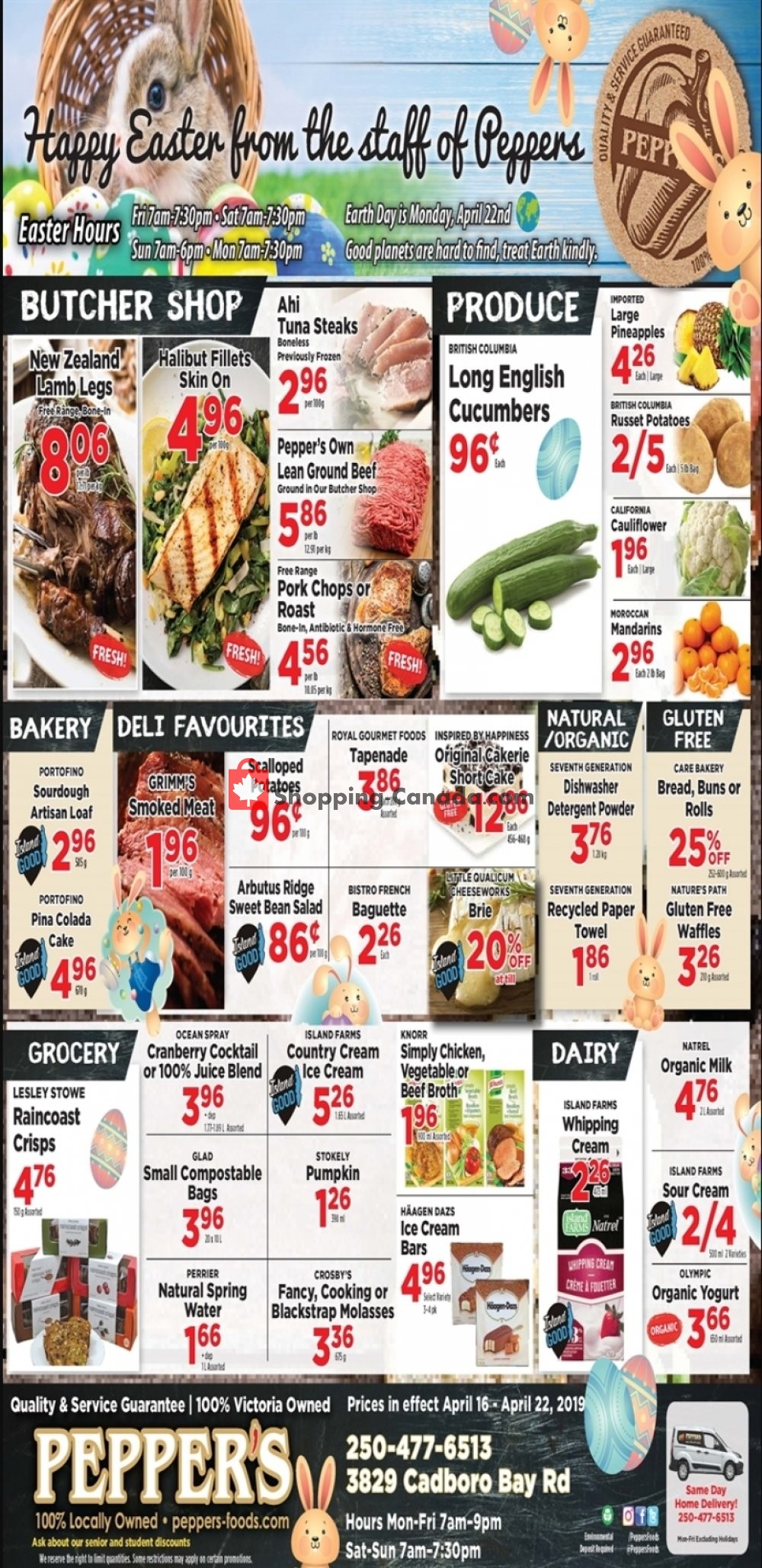 Pepper's Foods flyer from Tuesday April 16, 2019 to Monday April 22, 2019 - page 1