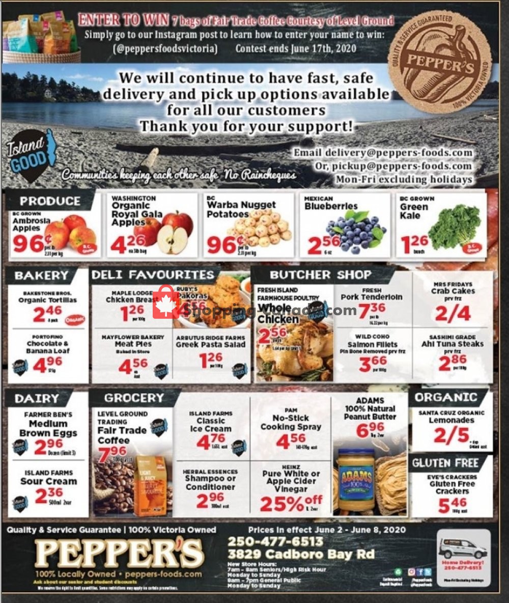 Pepper's Foods flyer from Tuesday June 2, 2020 to Monday June 8, 2020 - page 1