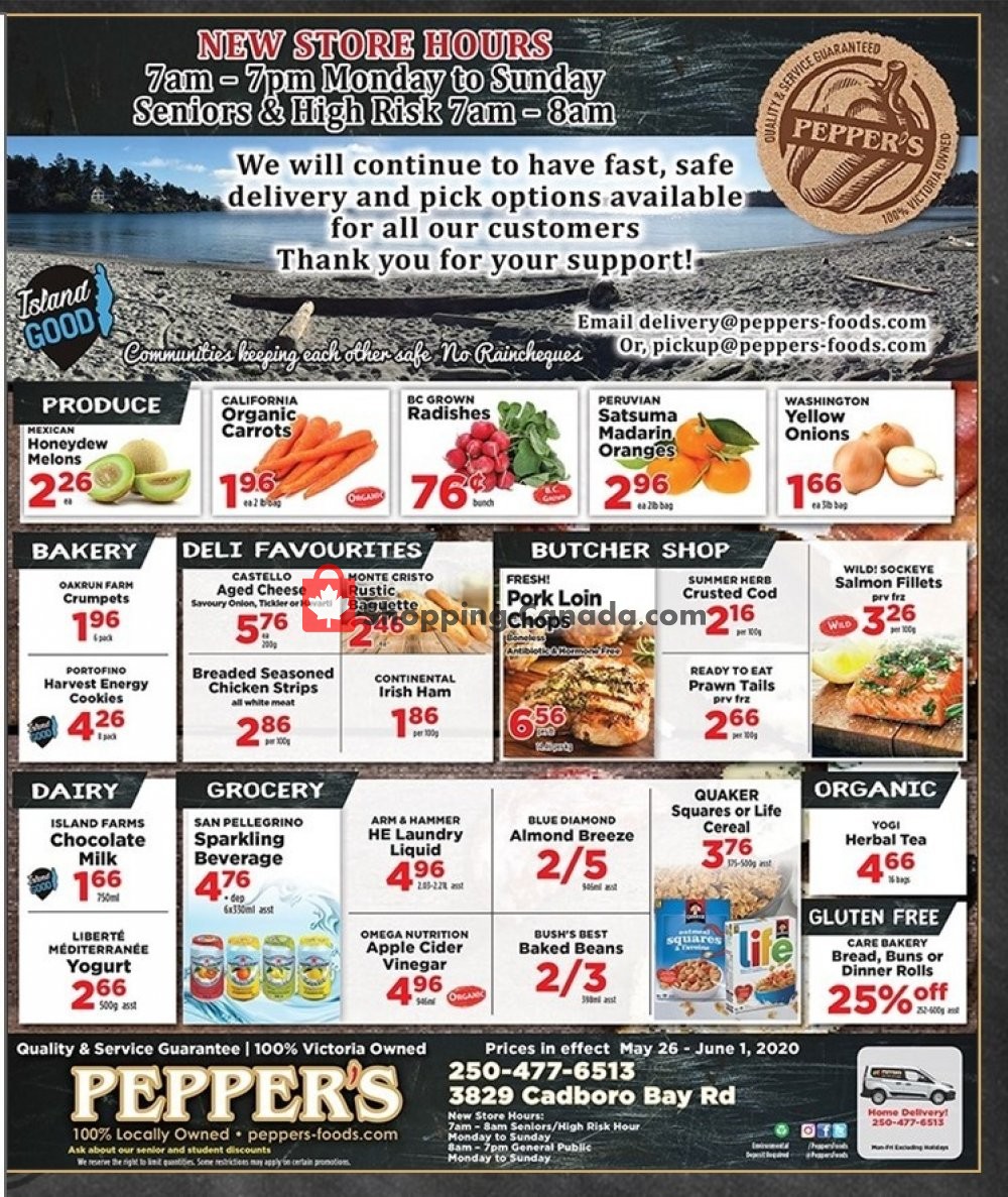 Pepper's Foods flyer from Tuesday May 26, 2020 to Monday June 1, 2020 - page 1