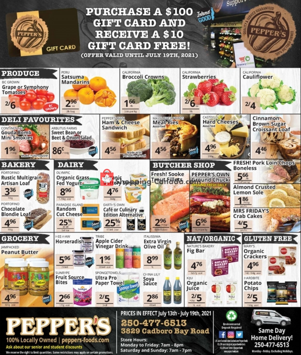 Pepper's Foods flyer from Tuesday July 13, 2021 to Monday July 19, 2021 - page 1