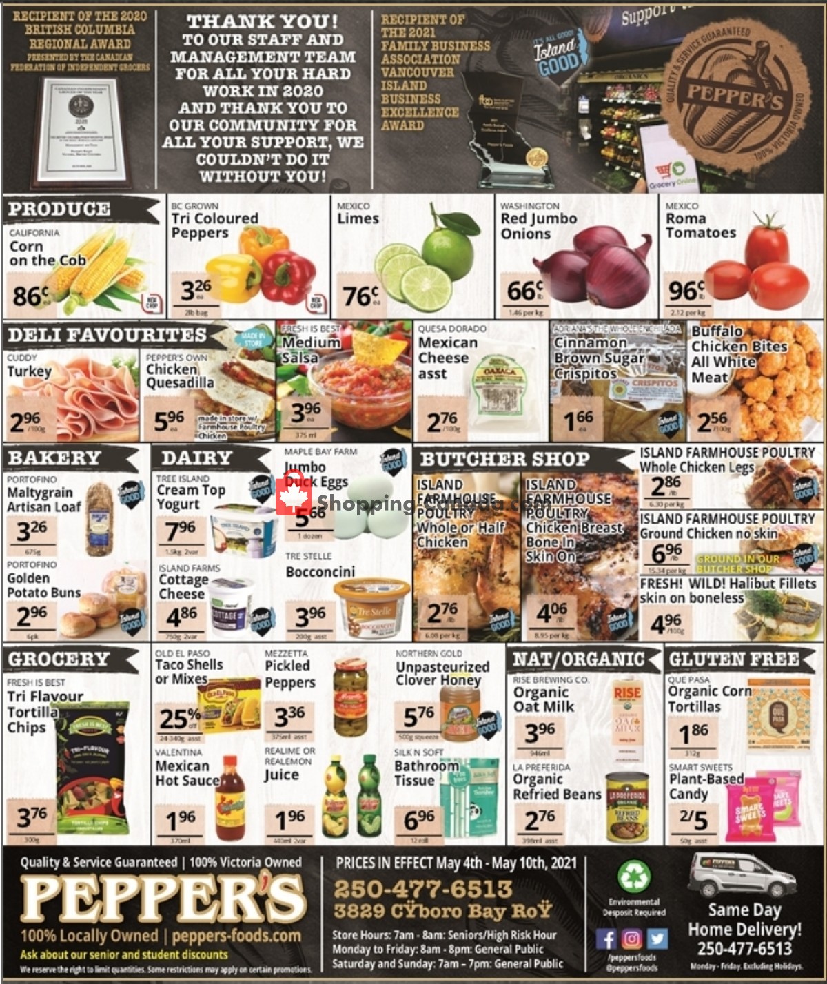 Pepper's Foods flyer from Tuesday May 4, 2021 to Monday May 10, 2021 - page 1