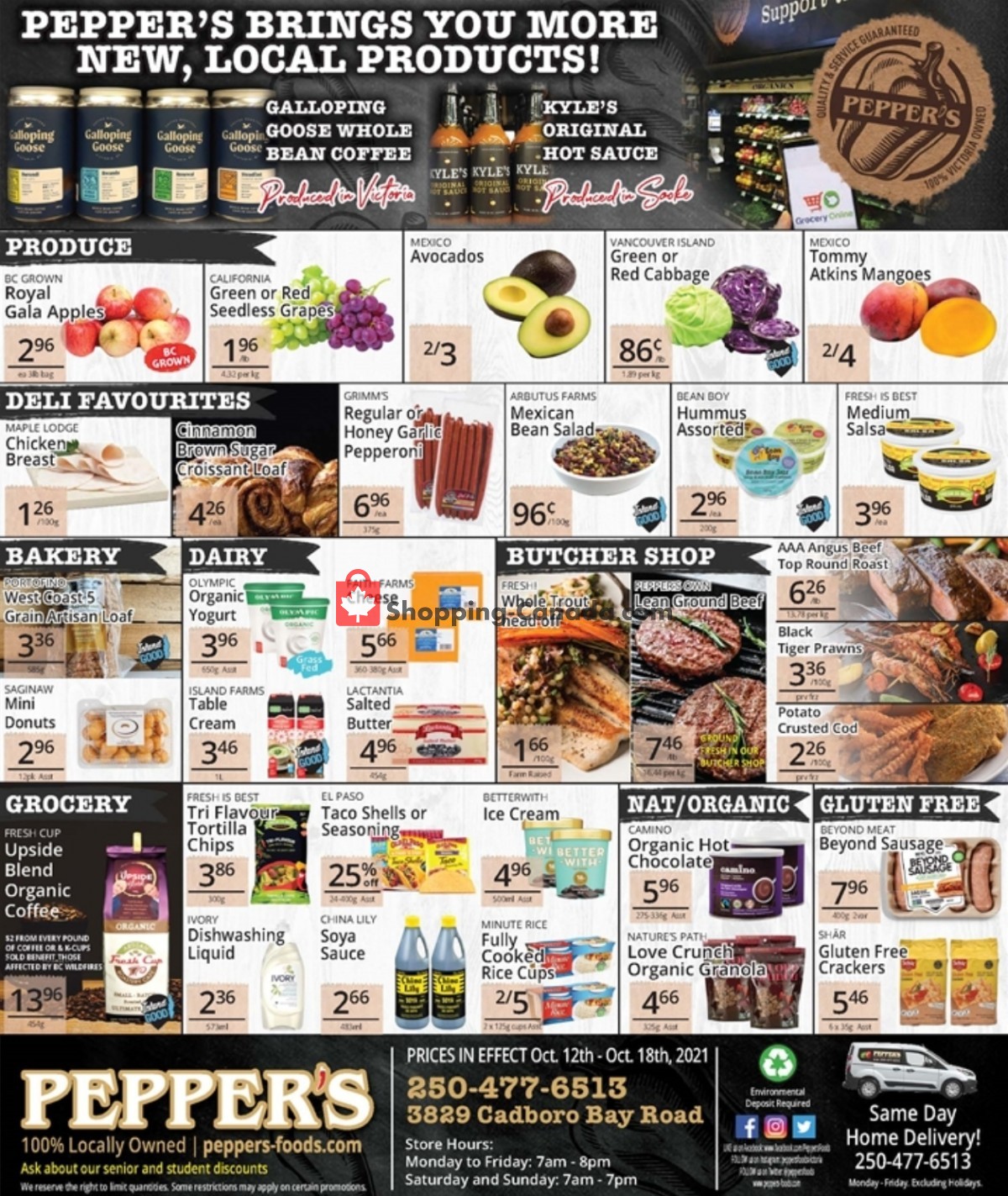 Pepper's Foods flyer from Tuesday October 12, 2021 to Monday October 18, 2021 - page 1