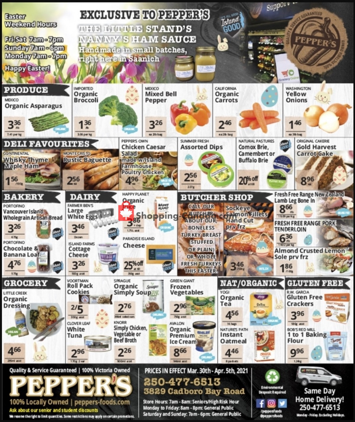 Pepper's Foods flyer from Tuesday March 30, 2021 to Monday April 5, 2021 - page 1
