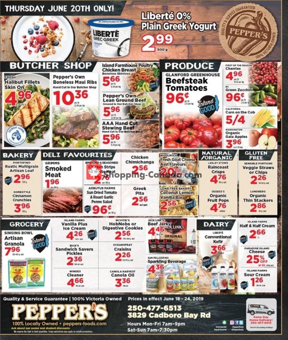 Pepper's Foods Canada, flyer (Special Offer) June 18 June 24, 2019 Shopping Canada
