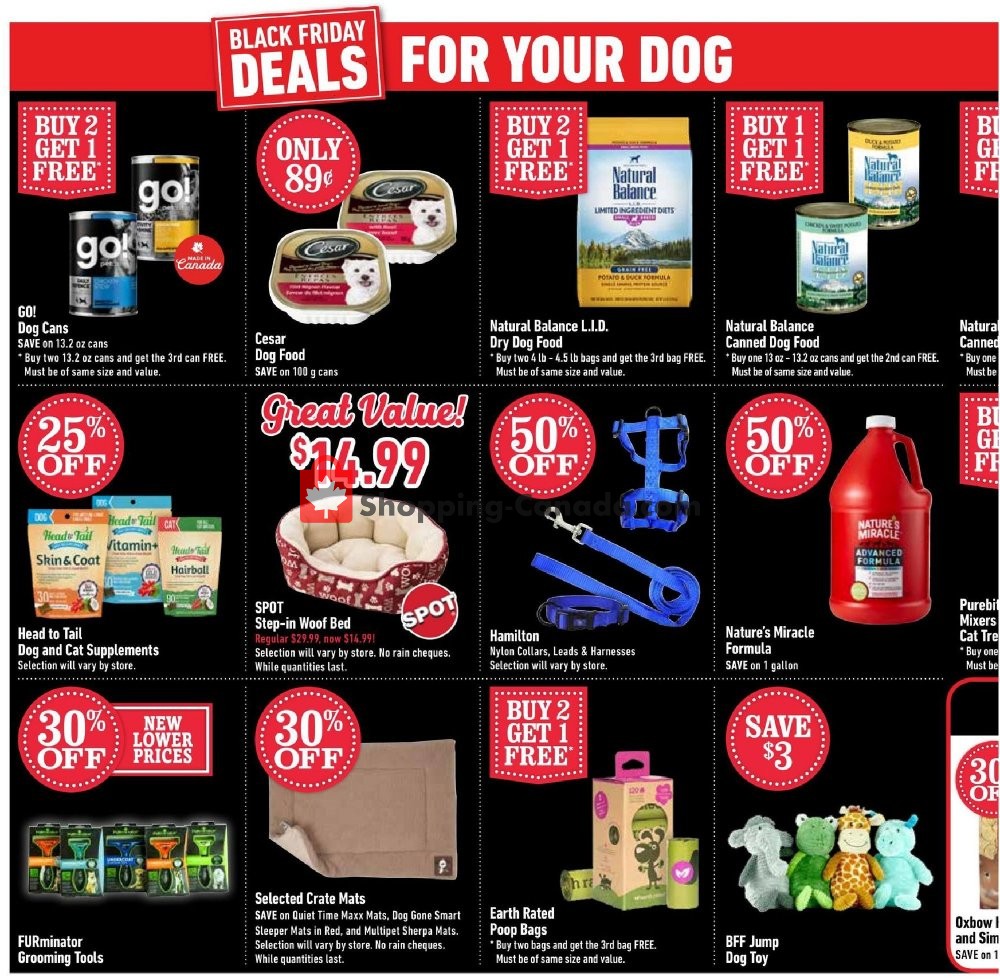 Pet Valu Canada, flyer (Black Friday Sale) November 22 December 2