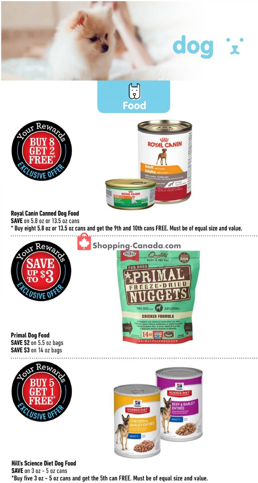 Pet Valu Canada, flyer (Exclusive Offers) April 15 April 24, 2019