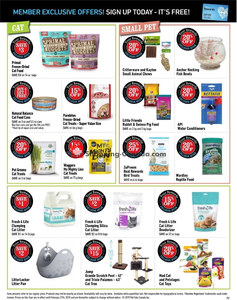 Flyer and weekly ads Pet Valu Canada (In Store Specials) from