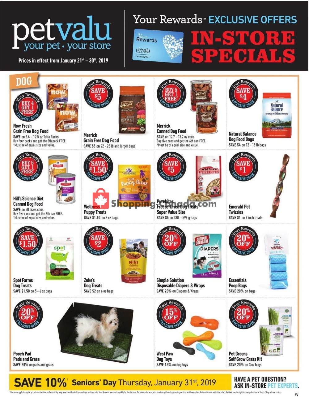 Pet Valu flyer from Monday January 21, 2019 to Wednesday January 30, 2019 - page 1