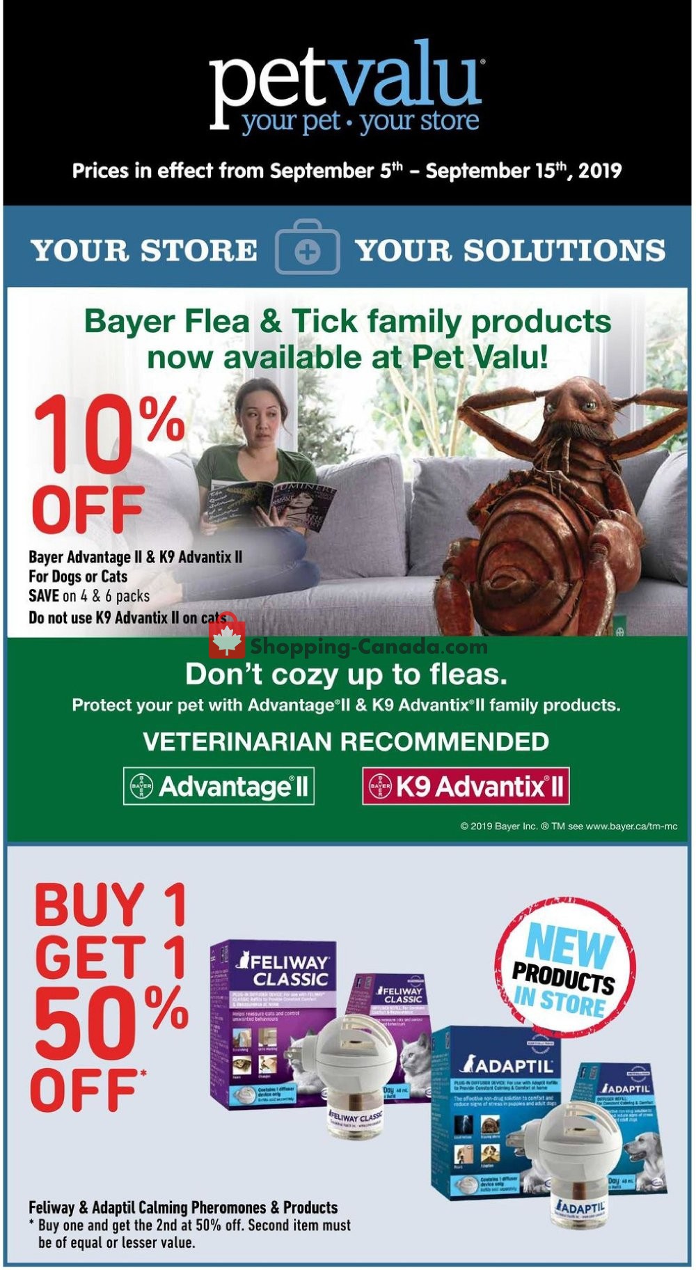 Pet Valu Canada, flyer (Special Offer) September 5 September 15