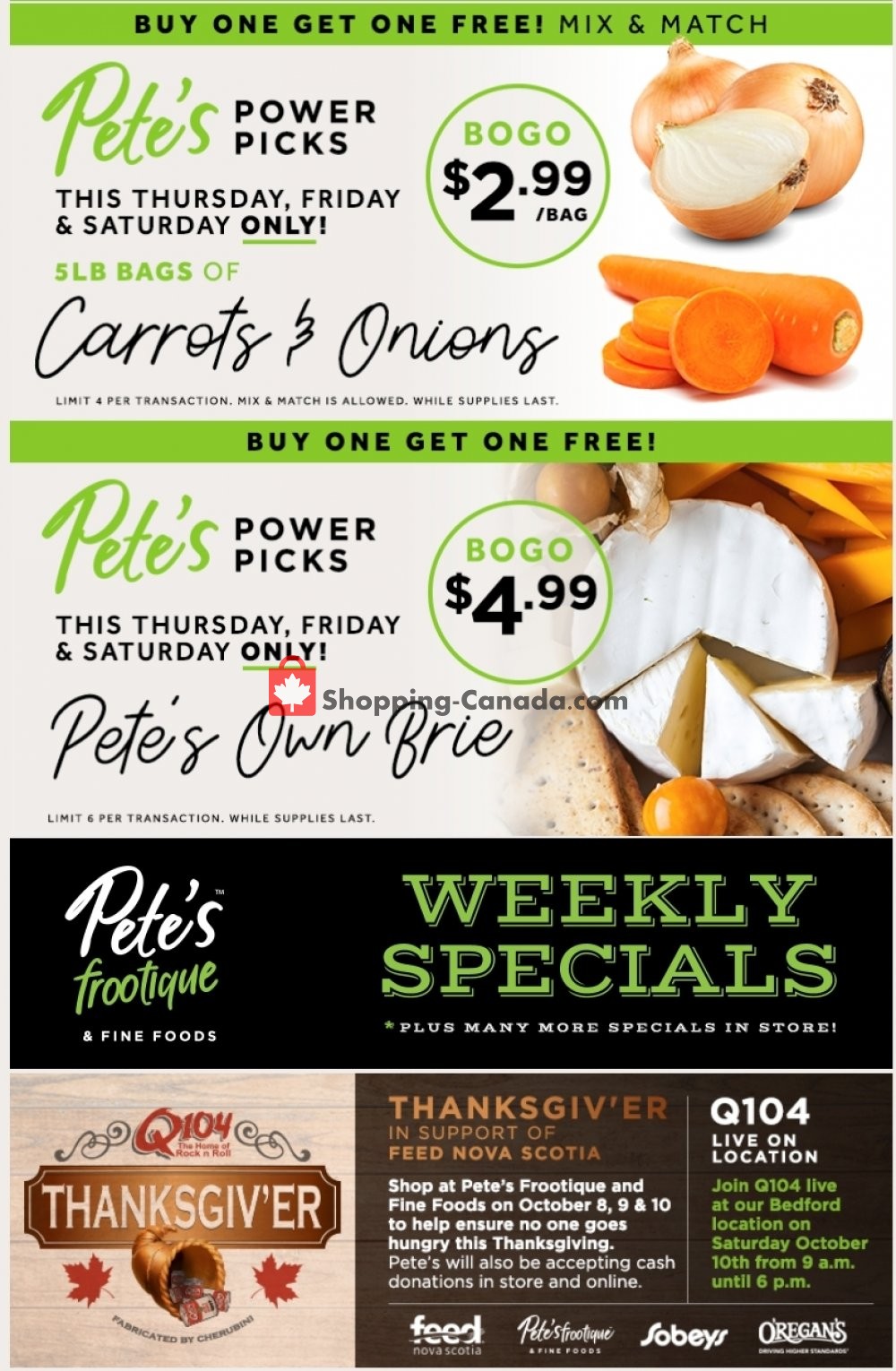 Pete's Fine Foods flyer from Thursday October 8, 2020 to Friday October 16, 2020 - page 1