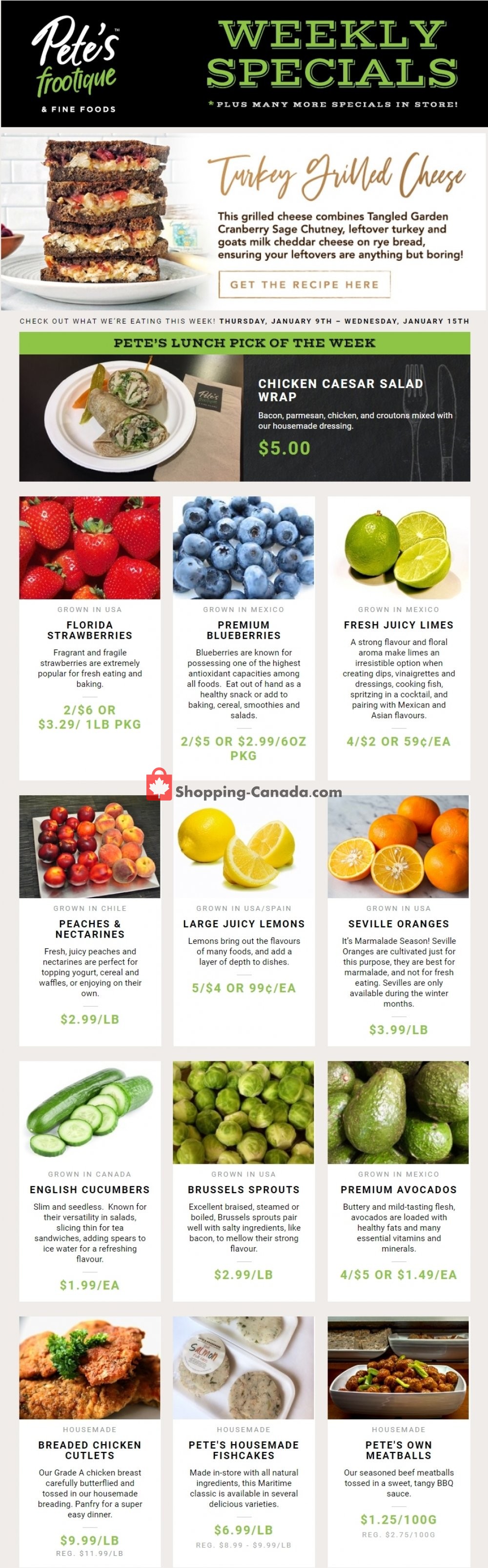 Pete's Fine Foods flyer from Thursday January 9, 2020 to Wednesday January 15, 2020 - page 1